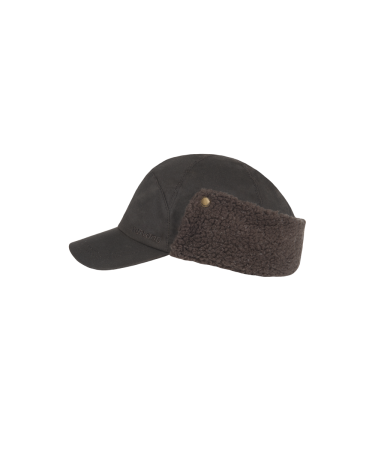 Timber - Cotton wax baseball cap with ear flap