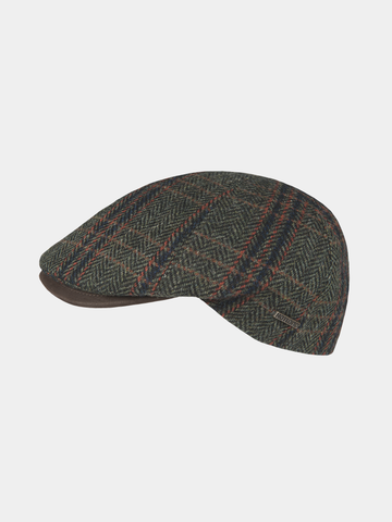 Cedric - Gorra plana de lana - Verde