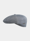 Felipe - Katoenen flatcap - Marine blauw