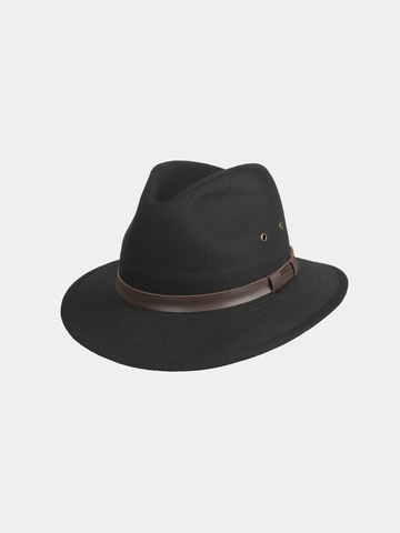 Bomont - Sombrero impermeable de algodón - Negro