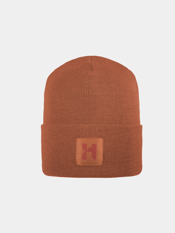 Dogan - Merino wool beanie - Roest