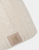 Dion - Knitted hat with decorative pattern - Natural