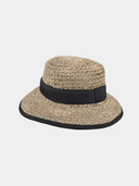 Loren - Chapeau en jonc de mer - Noir