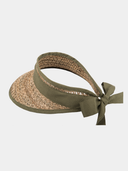 Eliza - Visière en jonc de mer - Vert olive