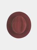 Eusebio - Chapeau en laine - Bordeaux rood