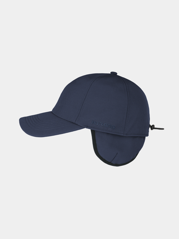 Branco - Softshell baseball cap with ear flap - Navy