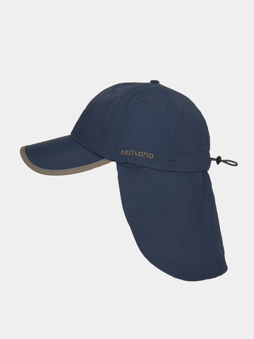 Stone Anti-Mosquito - Insect-repellent baseball cap with neck flap - Slate blue