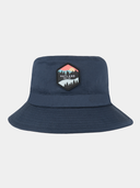 YOLO - Fischerhut aus Baumwolle - Marineblau