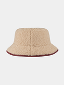 Bond - Gorro de pescador de borreguito reversible - Rojo burdeos