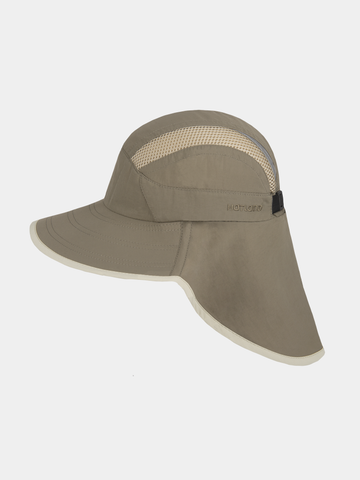 Cebas - Cap with wide visor and neck flap - Olive