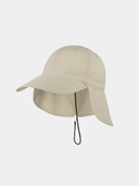 Dean - Baseball cap with long brim and neck flap - Beige