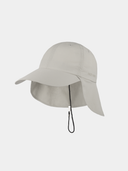 Dean - Baseball cap with long brim and neck flap - Light grey