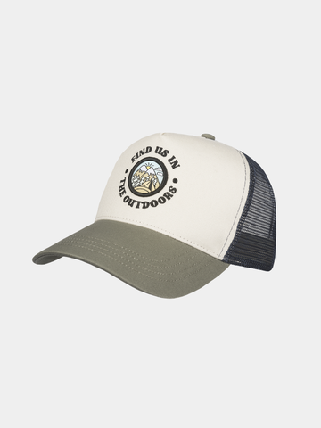 Don - Trucker-Mütze aus Baumwolle - Olivgrün