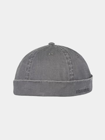 Docker - Docker-Mütze aus gewaschener Baumwolle - Grau