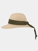 Ocillia - Chapeau de soleil en raphia - Vert olive