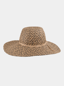 Belle - Chapeau cloche Toyo à large bord - Noir