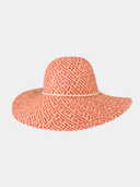 Belle - Chapeau cloche à large bord Toyo - Rouge