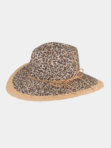 Charlotte - Chapeau de plage pour femme - Léopard