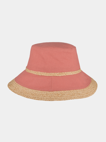 Charlie - Sombrero de playa de poliéster - Terracota