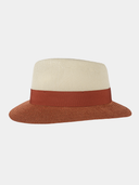 Donna - Chapeau toyo élégant - Orange brûlé