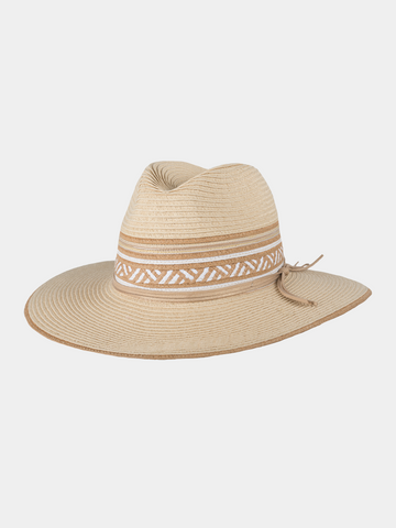 Destiny - Ornate toyo hat - Natural