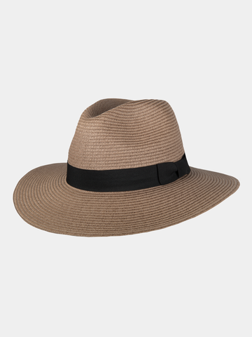 Demi - Chapeau Toyo à large bord - Taupe