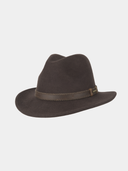 Parsons - Sombrero de fieltro - Marrón oscuro