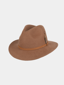 Burundi - Sombrero de lana con pluma - Tostado