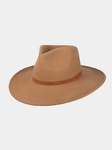 Bridgerton - Sombrero de lana de ala ancha - Beige