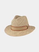 Carrville - Sombrero de paja con banda elegante - Ladrillo