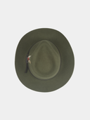 Dakota - Sombrero de fieltro con pluma - Olijf groen