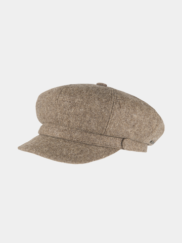 Vanessa - Wool balloon cap - Beige