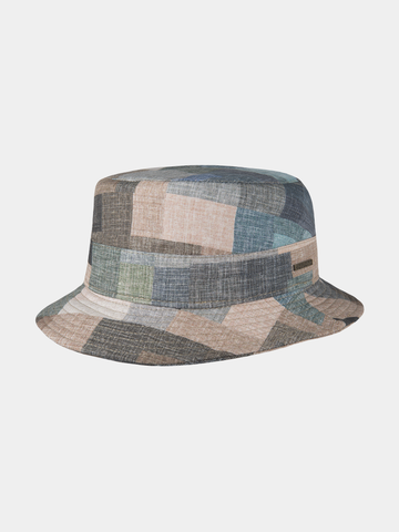 Badger - Cotton patchwork fisherman's hat - Green