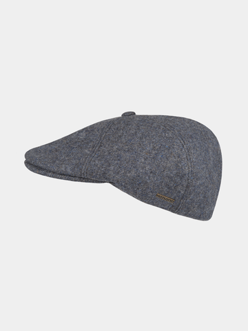 Cassius - Casquette plate en laine - Bleu