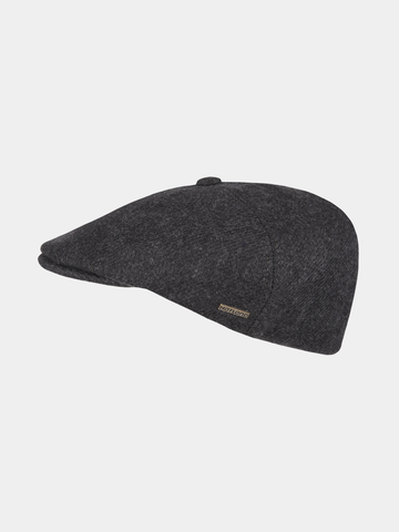 Cassius - Casquette plate en laine - Anthracite
