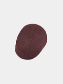 Cassius - Casquette plate en laine - Rouge bordeaux