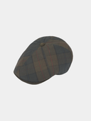 Damir - Gorra plana de algodón encerado - Olijf groen