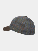 Ezer - Harris-Tweed-Baseballmütze - Marineblau