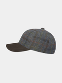 Ezer - Gorra de béisbol Harris Tweed - Marine blauw
