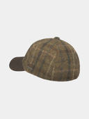 Ezer - Harris-Tweed-Baseballmütze - Braun