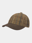 Ezer - Harris-Tweed-Baseballmütze - Braun