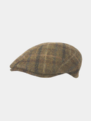 Earl - Flache Mütze aus Harris Tweed - Braun