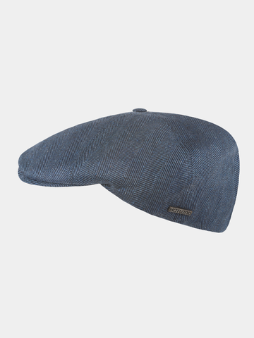Fedja - Zijde flatcap - Marine blauw