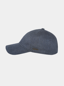 Fred - Zijde baseball cap - Marine blauw