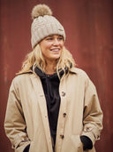 Sade No Wind - Gorro con banda cortavientos - Beige