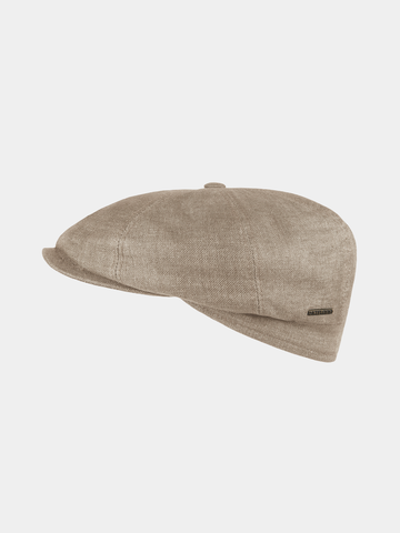 Cullum - Casquette plate en lin - Beige