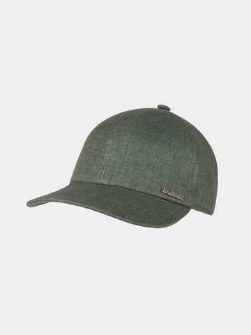 Casquette de baseball en lin - Vert