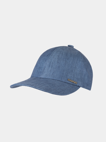 Casquette de baseball en lin - Bleu