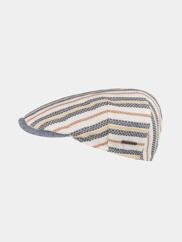 Camil - Casquette plate en coton - Bleu marine