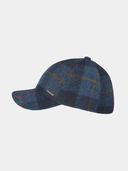 Devonte - Baseballkappe aus Harris Tweed - Blau